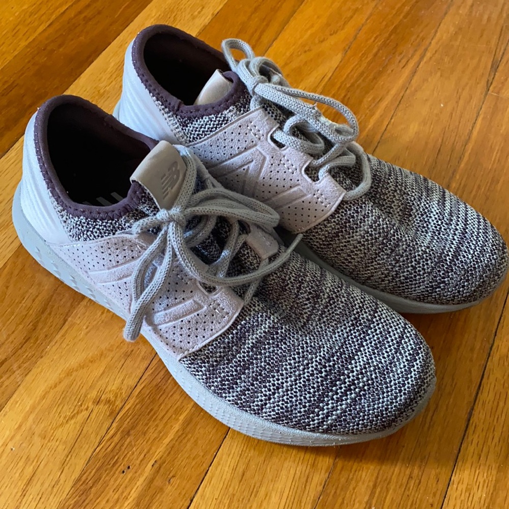 Gray new balance sneakers